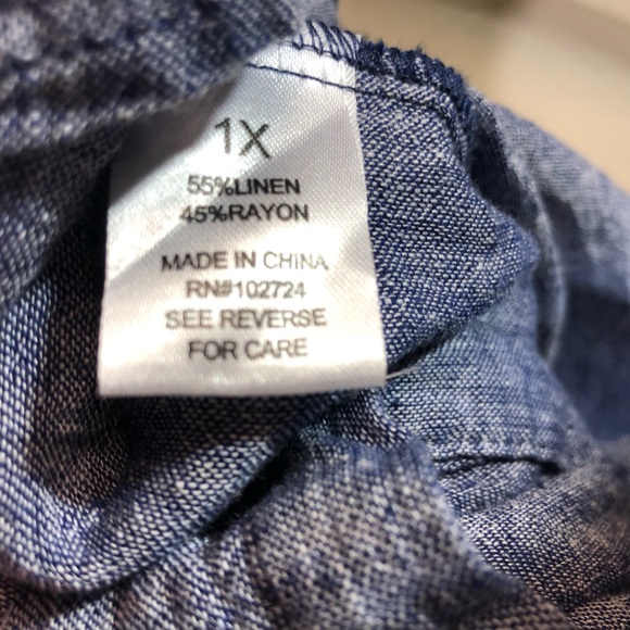 Linen/Rayon Top - Picture 5 of 8